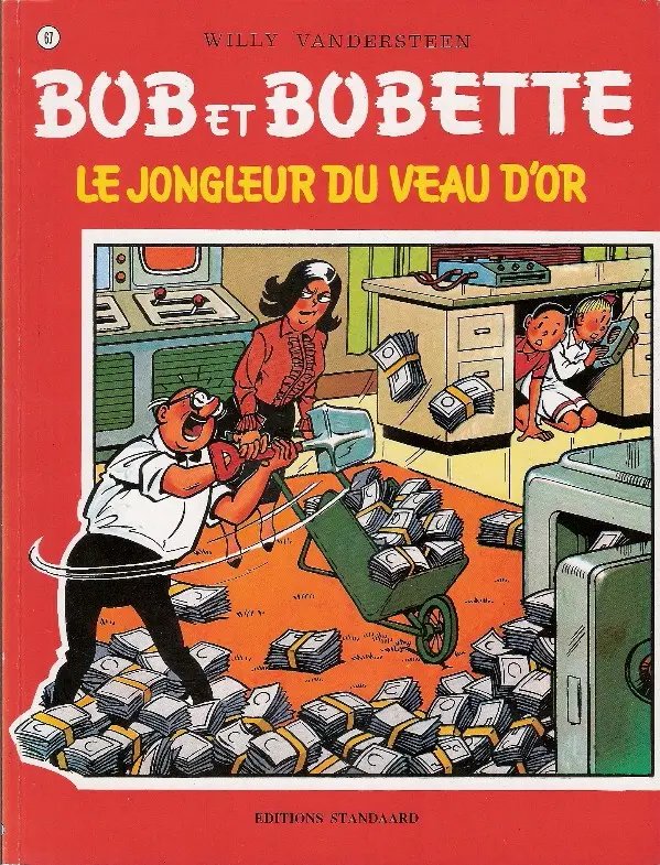 Jongleur du veau d'or (Le) - Série Bob et Bobette par Willy Vandersteen - Couverture
