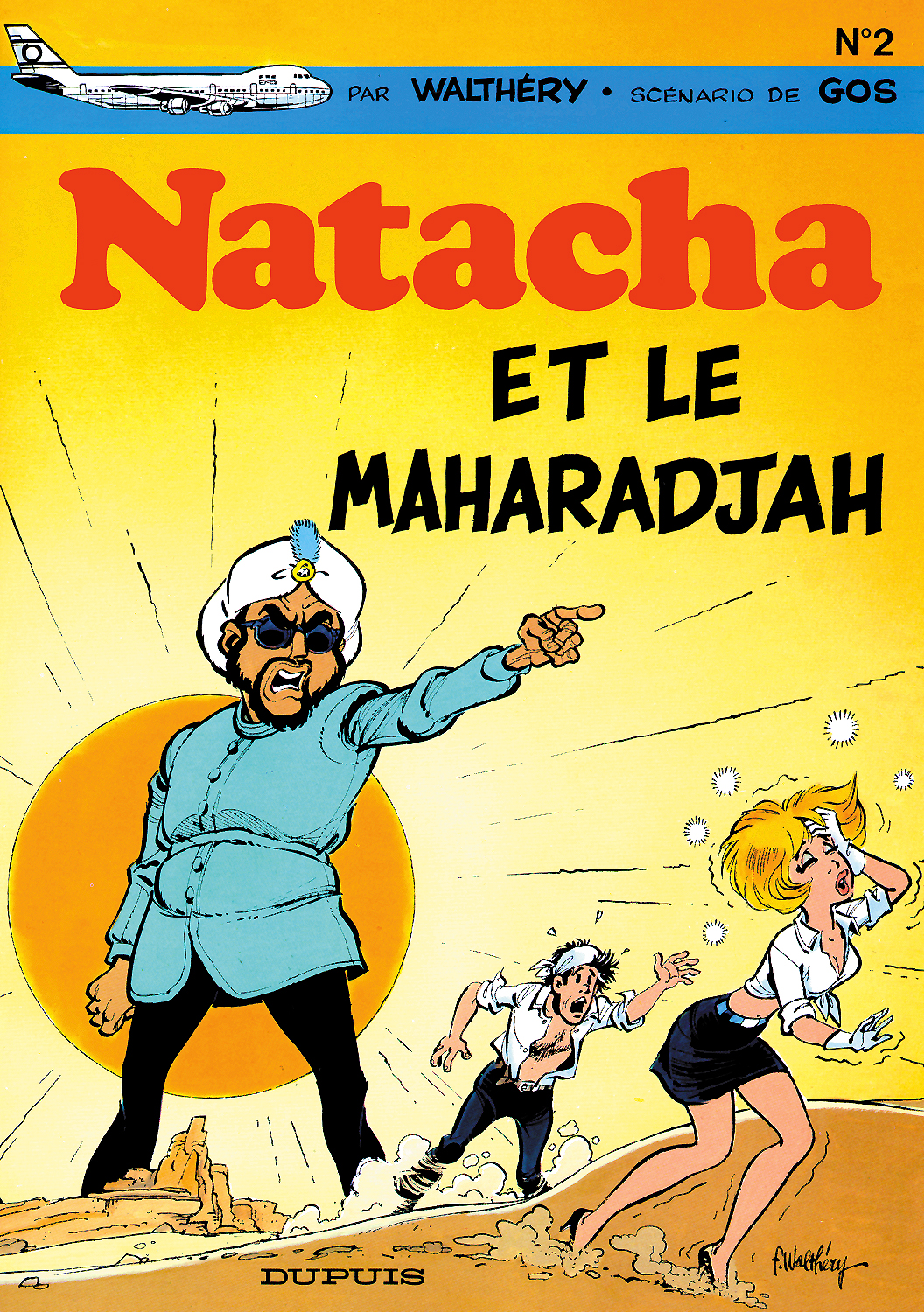 Natacha et le Maharadjah - Série Natacha par Gos et François Walthéry - Couverture