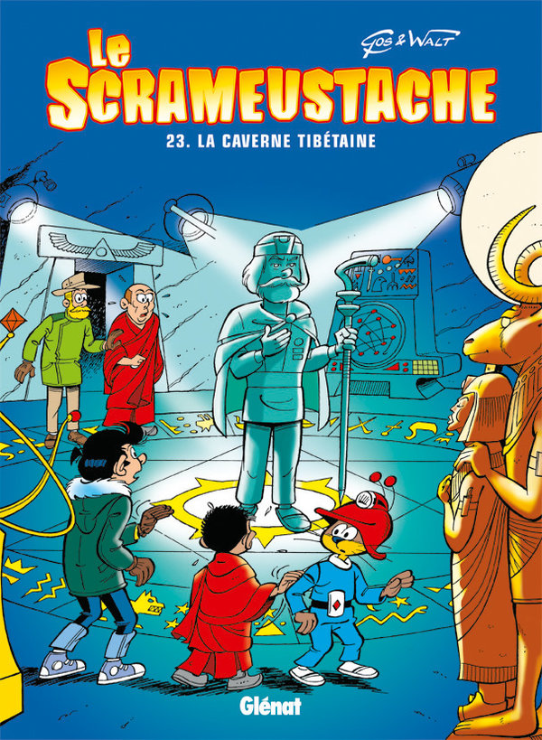Caverne Tibétaine (La) - Série Scrameustache (Le) par Gos et Walt - Couverture