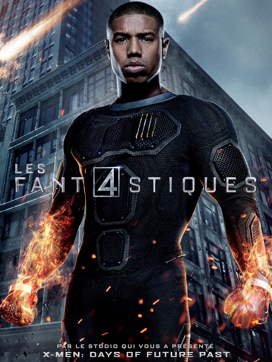 Les Quatre Fantastiques (2015) - Affiche Michael B. Jordan / Johnny Storm