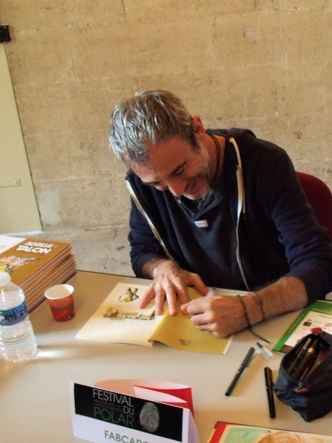 Fabacaro en dédicace au festival du polar de Villeneuve lez Avignon 2016