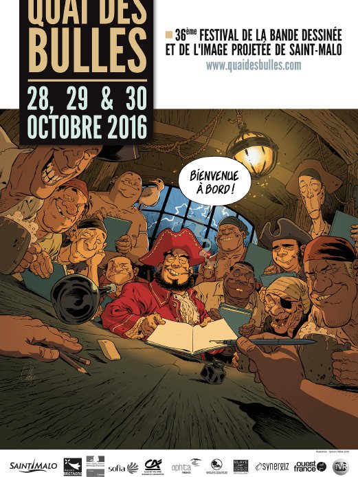 Quai des bulles 2016 : L'affiche de Sylvain Vallée en version verticale
