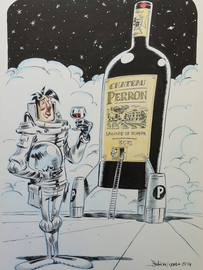 Château Perron 2014 - Ex-libris Julien/CDM