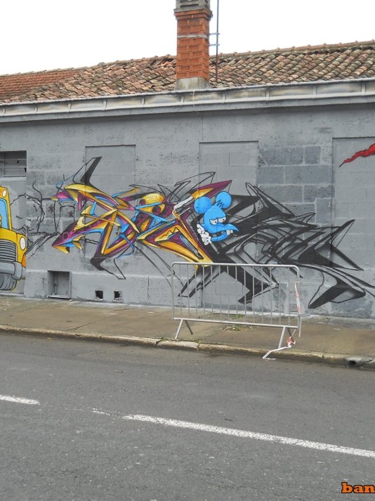 La fresque Simpson à Angoulême pendant sa réalisation (6)