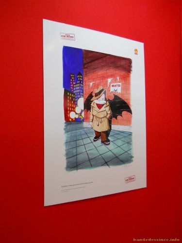 Au sein de l'exposition consacrée à Naoki Urasawa, avec Billy Bat