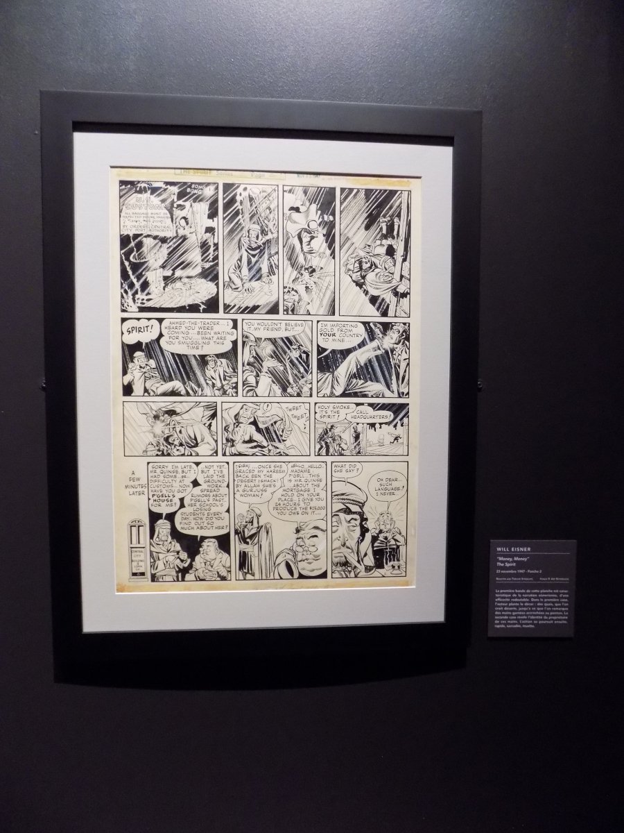 Une (superbe) planche originale du Spirit parmi d'autres