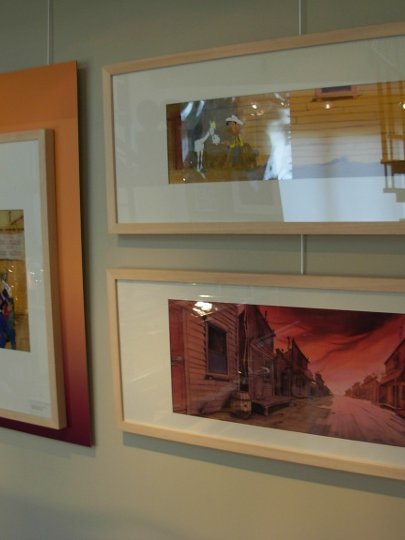 Les décors réalisés pour le dessin animé