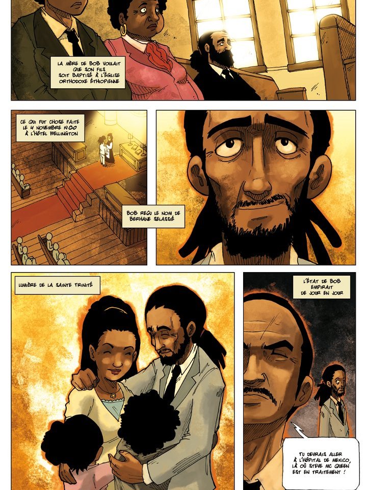 L'une des planches de l'album dessinée par Akita