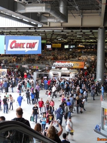 Une toute petite partie du hall réservé au Comic Con'