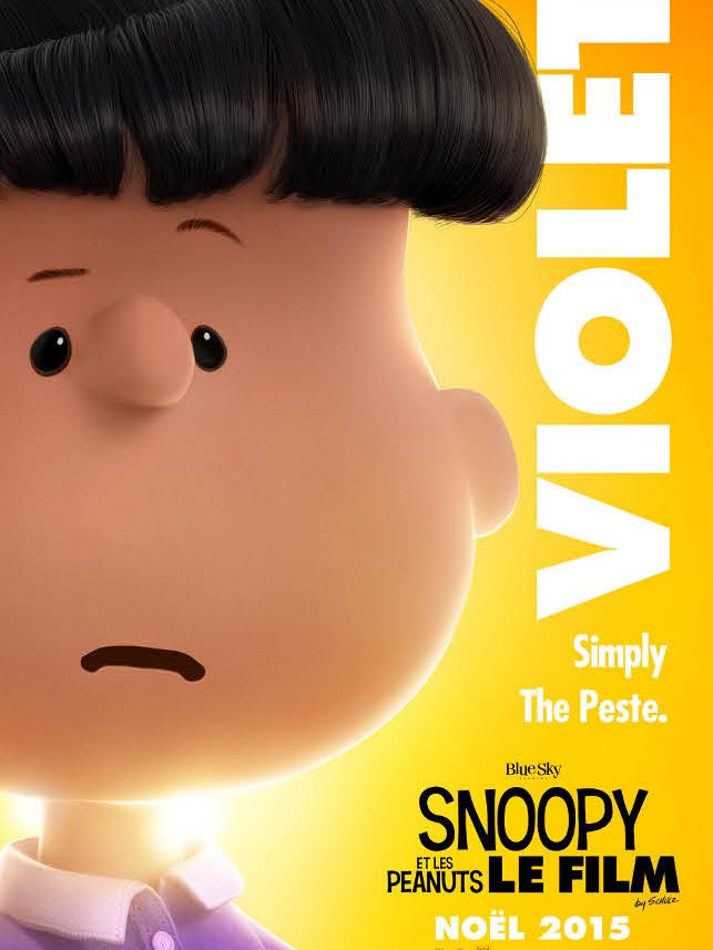 Affiche Violet - Snoopy et les Peanuts