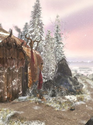 Screenshot Syberia 3 - Camp Youkol extérieur