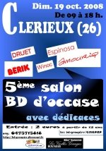 Série Salon bd d'occase le 19 octobre 2008 à CLERIEUX (26)