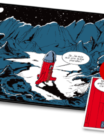 Plaque émaillée Cosmoschtroumpf - Version prestige (1 450 euros, tirage limité à 20 exemplaires)