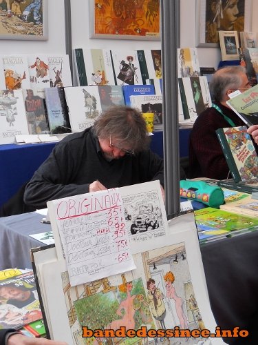 (12) Le belge Marc Wasterlain, sur le stand des éditions Mosquito